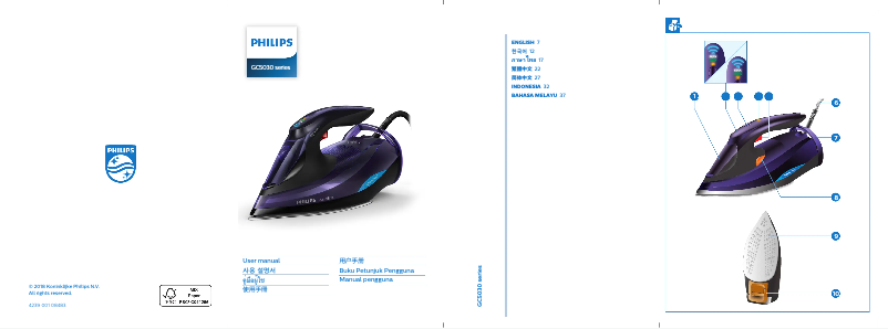 Image de la première page du manuel de l'appareil Azur Elite GC5030