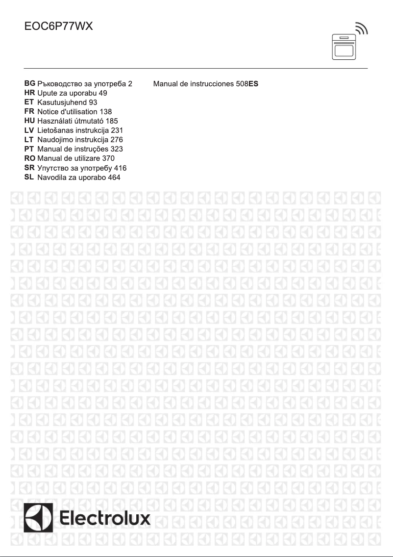 Page n°1 - Manuel utilisateur Electrolux EOC6P77WX