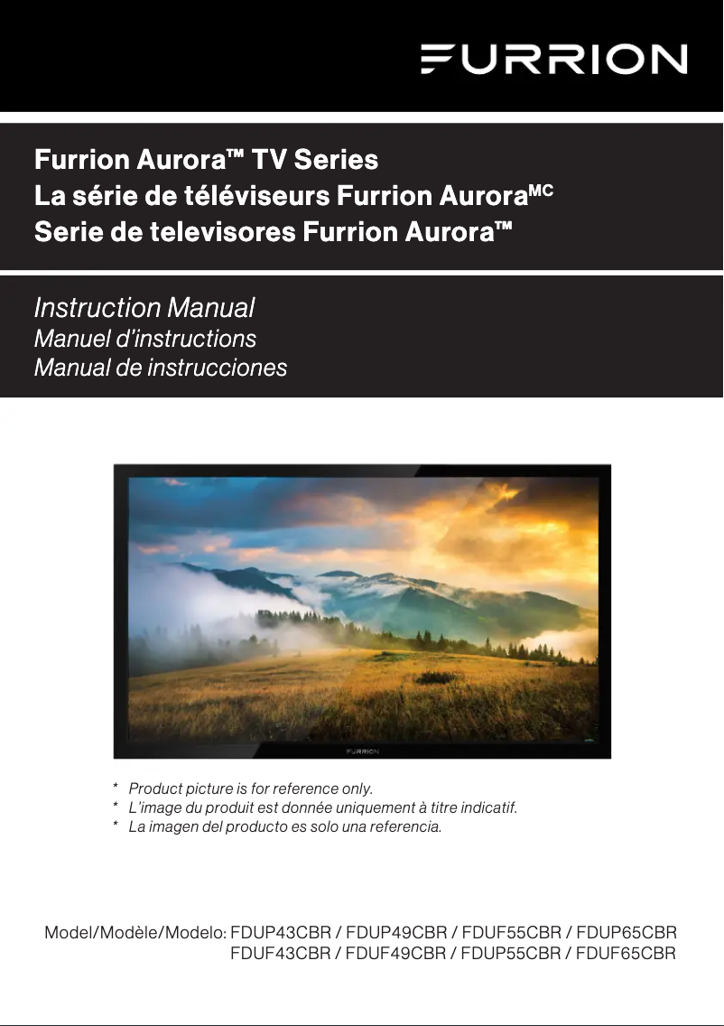Page 1 de la notice Manuel utilisateur Furrion FDUP55CBR