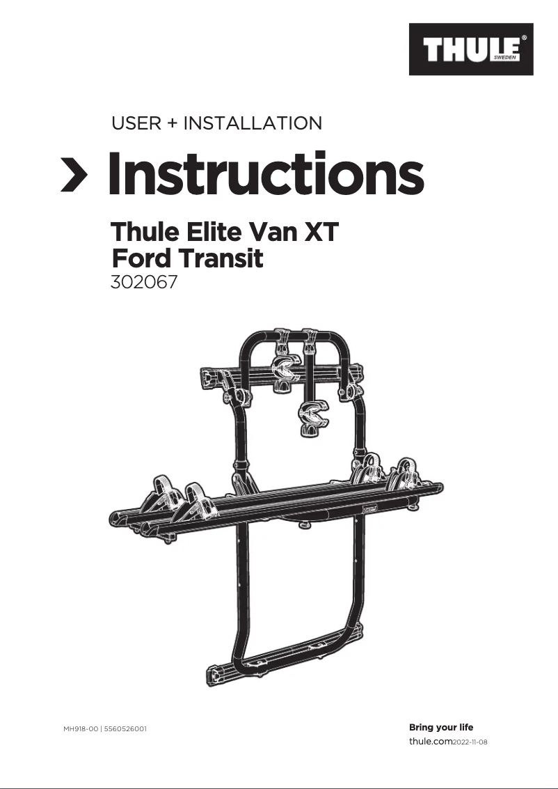 Image de la première page du manuel de l'appareil Elite Van XT