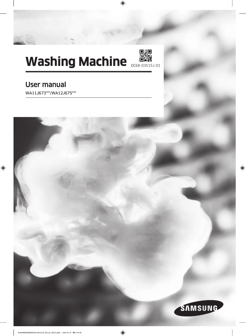 Image de la première page du manuel de l'appareil WA12J6750SP