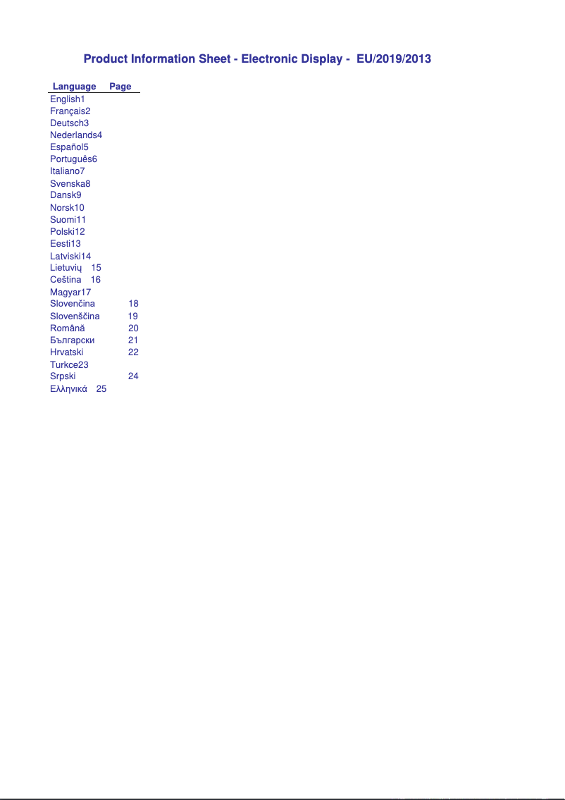 Page 1 of the manual Technical Sheet Panasonic TX-32J330E