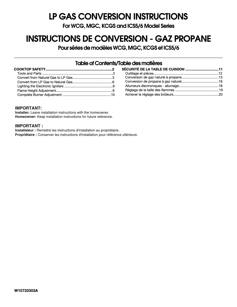 Page n°1 - Manuel utilisateur Maytag MGC7430DS