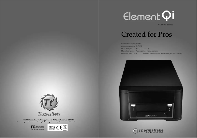 Page n°1 - Manuel utilisateur Thermaltake Element Qi