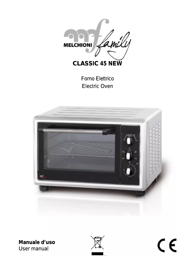 Page n°1 - Manuel utilisateur Melchioni Classic New 45