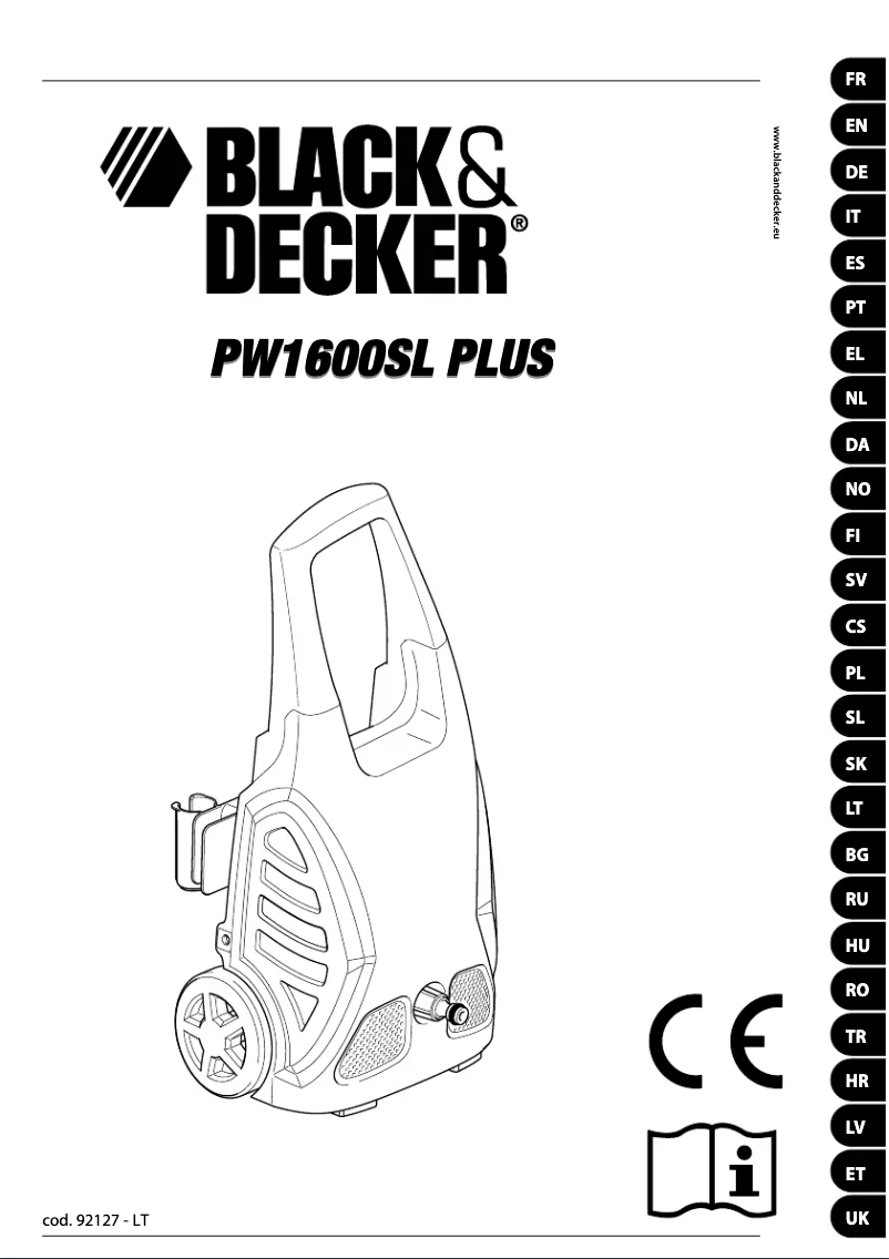 Página 1 del manual Manual de usuario Black & Decker PW1600SL Plus