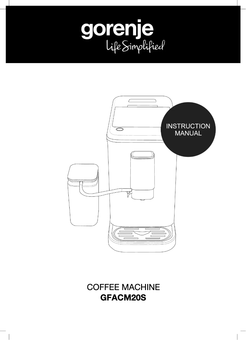 Page n°1 - Manuel utilisateur Gorenje GFACM20S