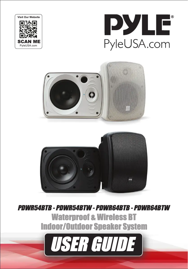 Page 1 de la notice Manuel utilisateur Pyle PDWR54BTW
