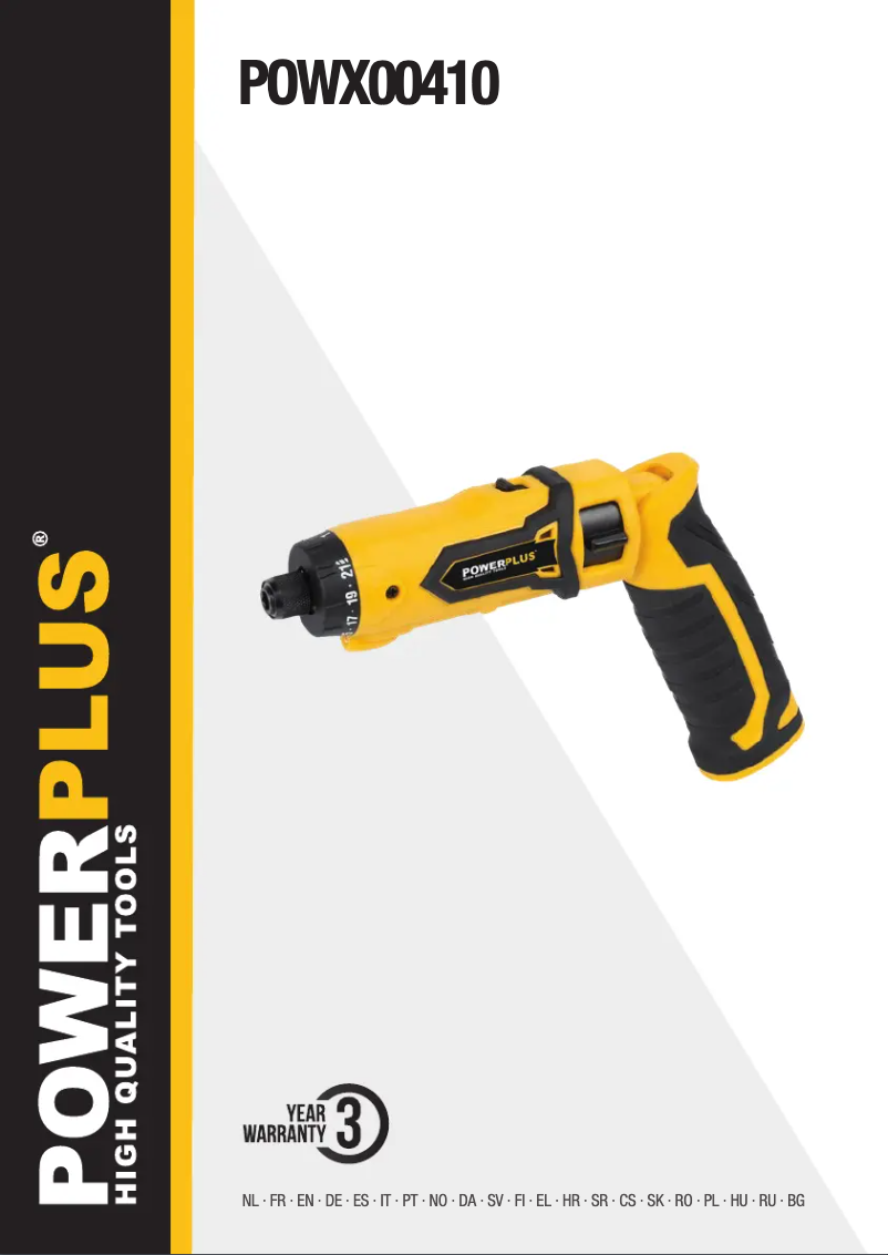 Página 1 del manual Manual de usuario PowerPlus POWX00410