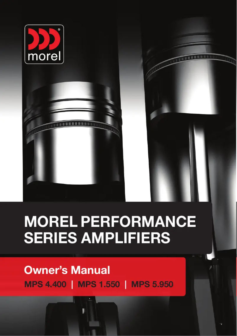 Page 1 de la notice Manuel utilisateur Morel MPS 4.400