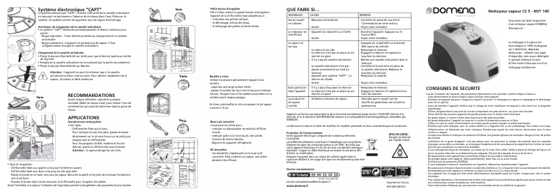 Imagen de la primera página del manual del dispositivo NVT 140