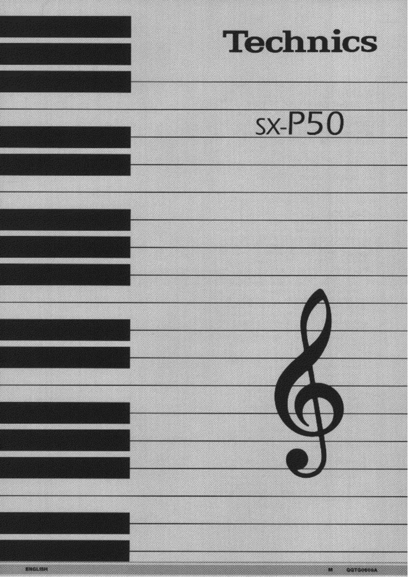 Page 1 de la notice Manuel utilisateur Technics SX-P50