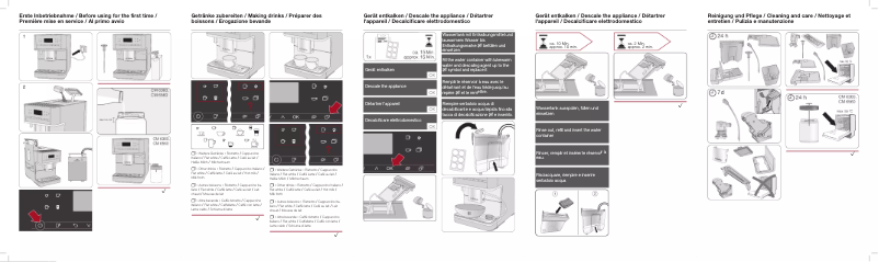 Page n°1 - Manuel utilisateur Miele MilkPerfection CM 6560