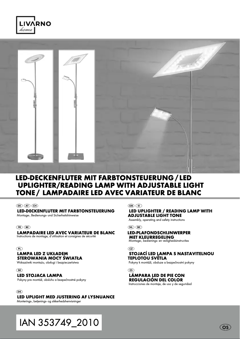 Page 1 de la notice Manuel utilisateur Livarno Lux 14135502L