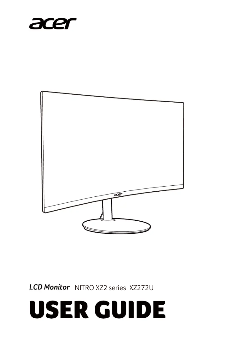 Page n°1 - Manuel utilisateur Acer XZ272U