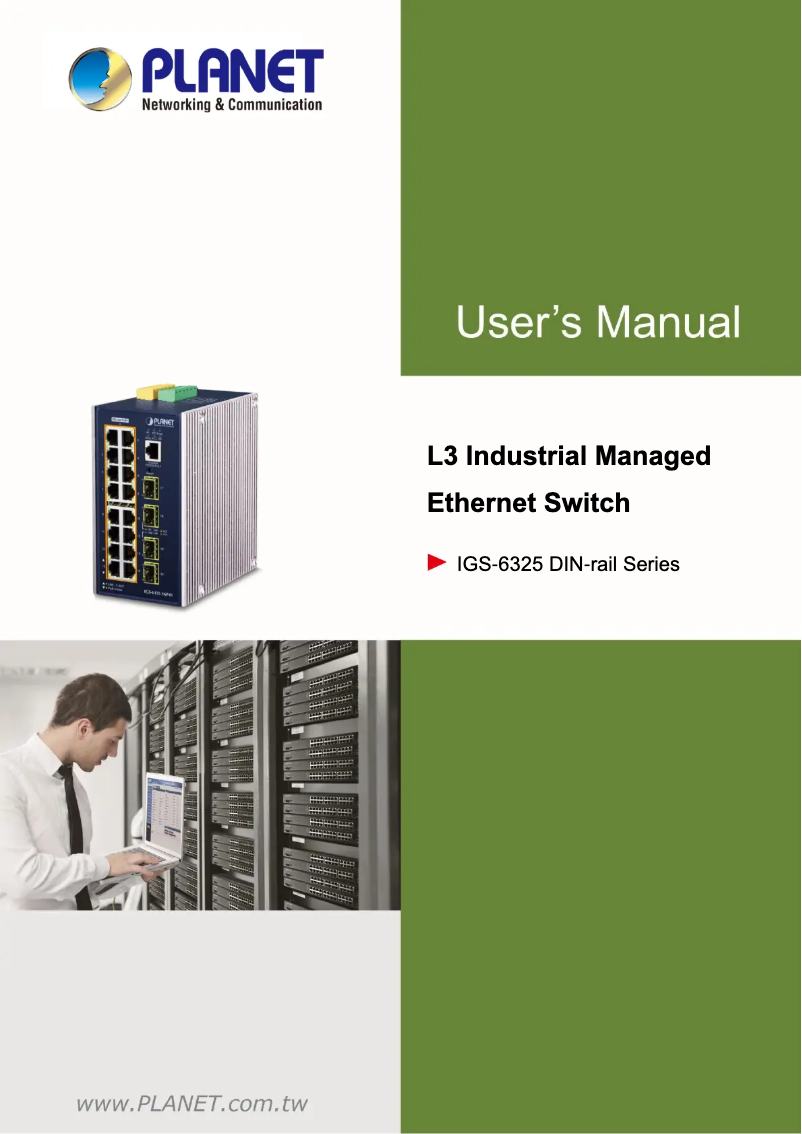 Image de la première page du manuel de l'appareil IGS-6325-8UP2S2X