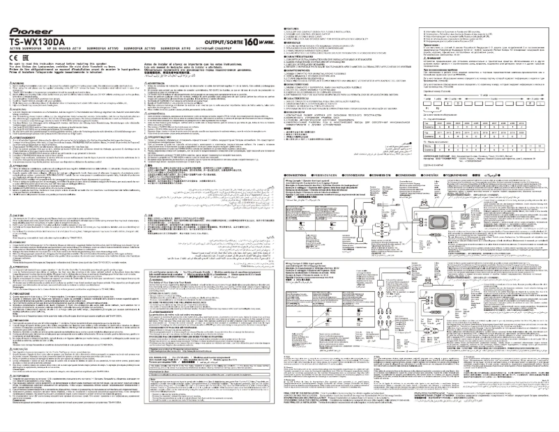 Page n°1 - Manuel utilisateur Pioneer TS-WX130DA