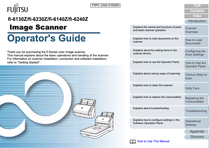 Page n°1 - Manuel utilisateur Fujitsu Siemens Fi-6240Z