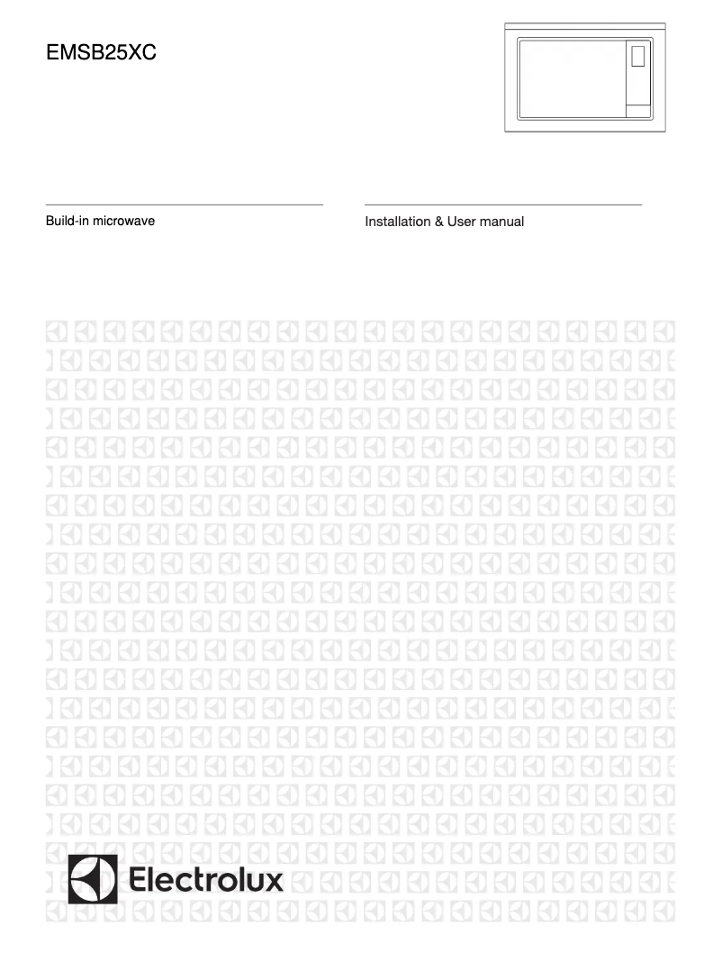 Page 1 de la notice Manuel utilisateur Electrolux EMSB25XG
