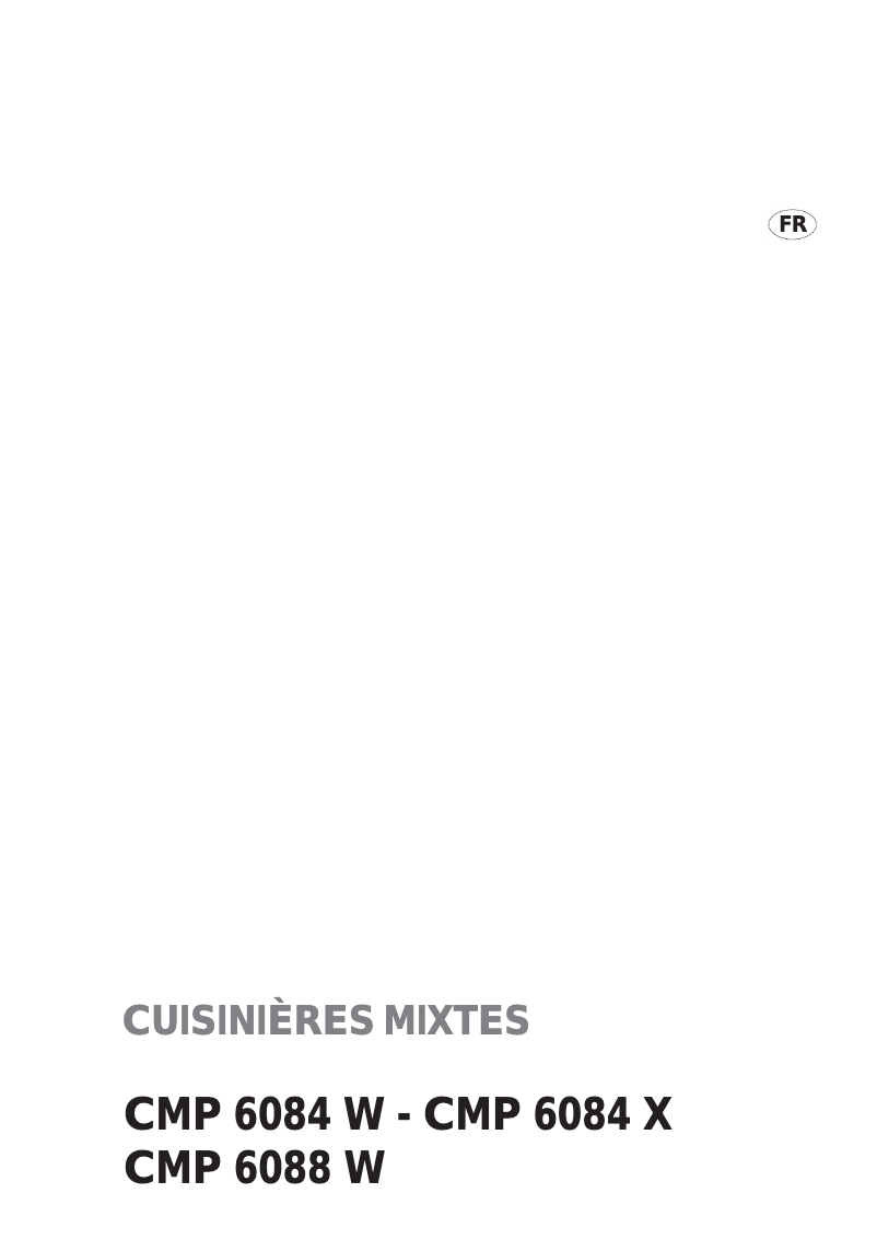 Página 1 del manual Manual de usuario Faure CMP6084W