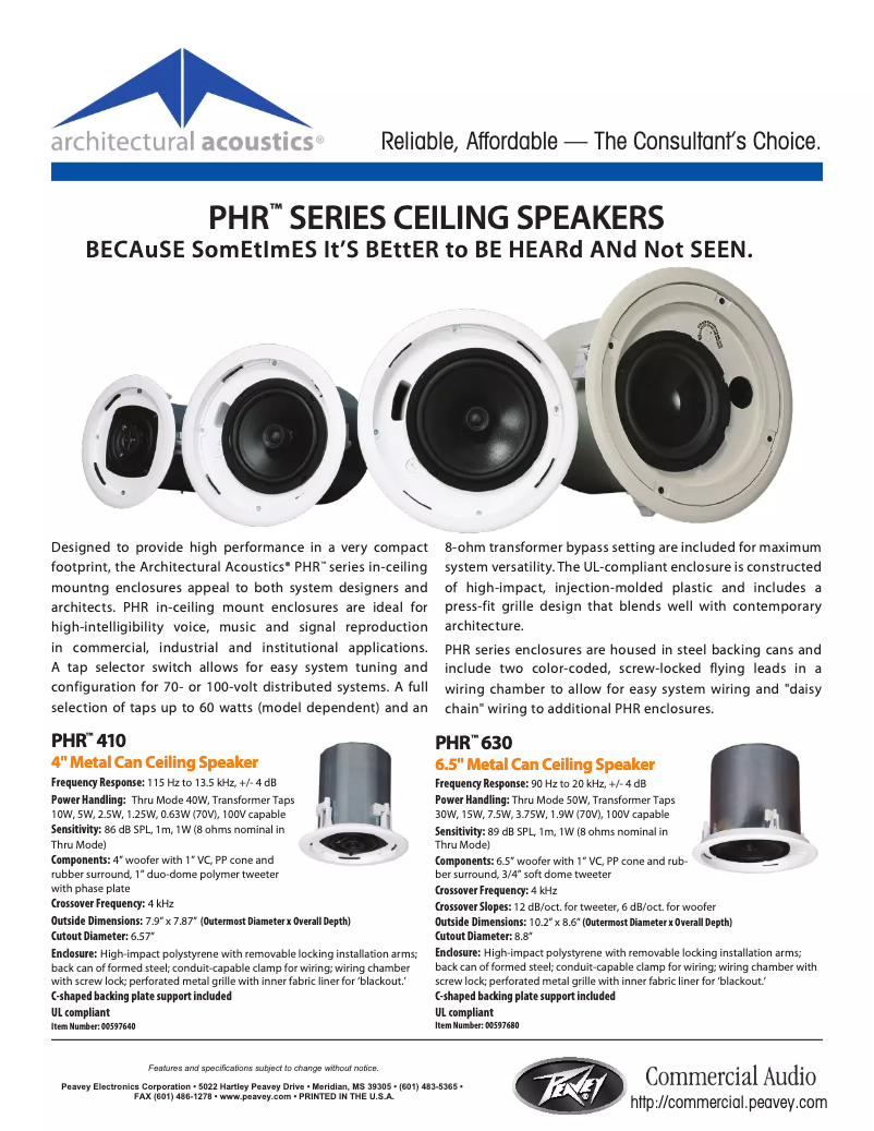 Image de la première page du manuel de l'appareil PHR 410