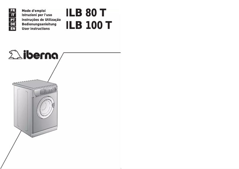 Image de la première page du manuel de l'appareil ILB 100T-01S
