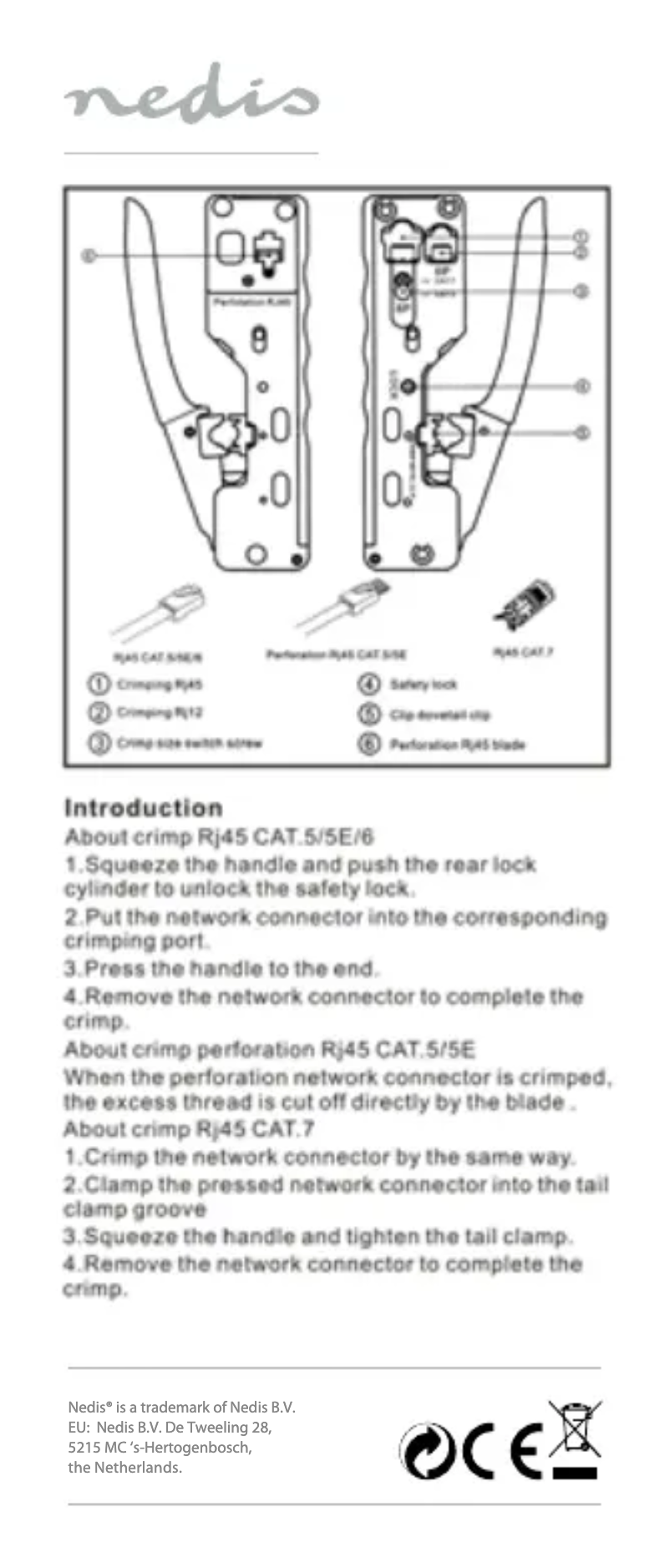 Page n°1 - Manuel utilisateur Nedis CCGG89510BK