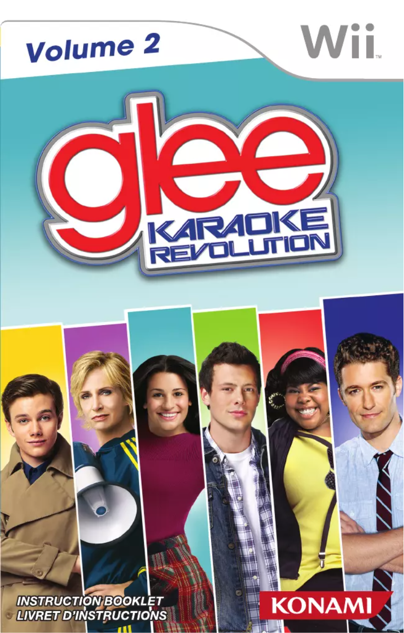 Página 1 del manual Manual de usuario Konami Karaoke Revolution Glee: Volume 2 (Wii)