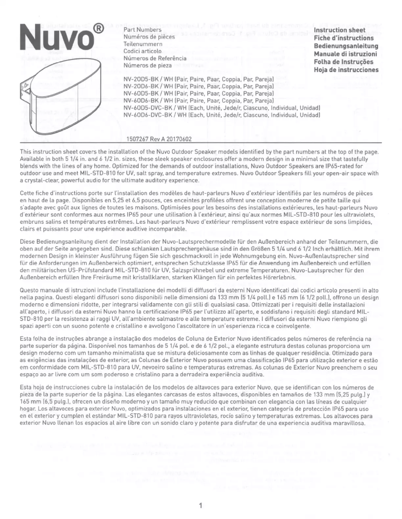 Image de la première page du manuel de l'appareil NV-2OD5