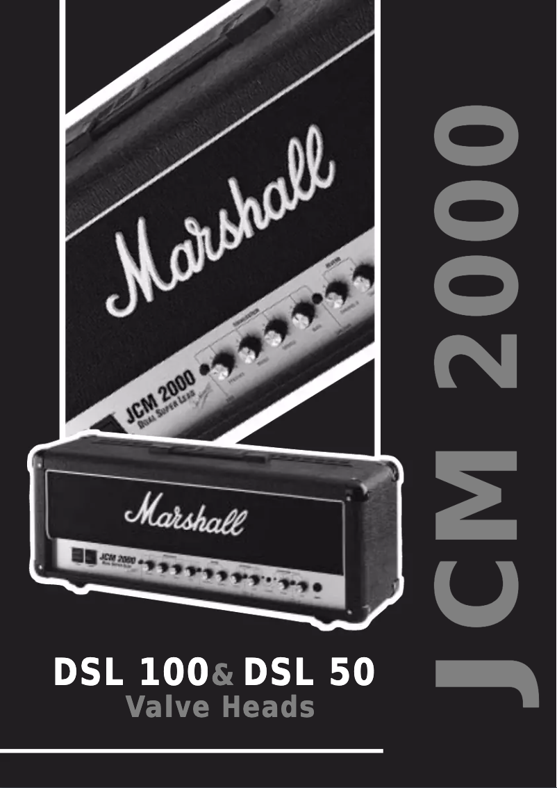 Page 1 de la notice Manuel utilisateur Marshall JCM 2000