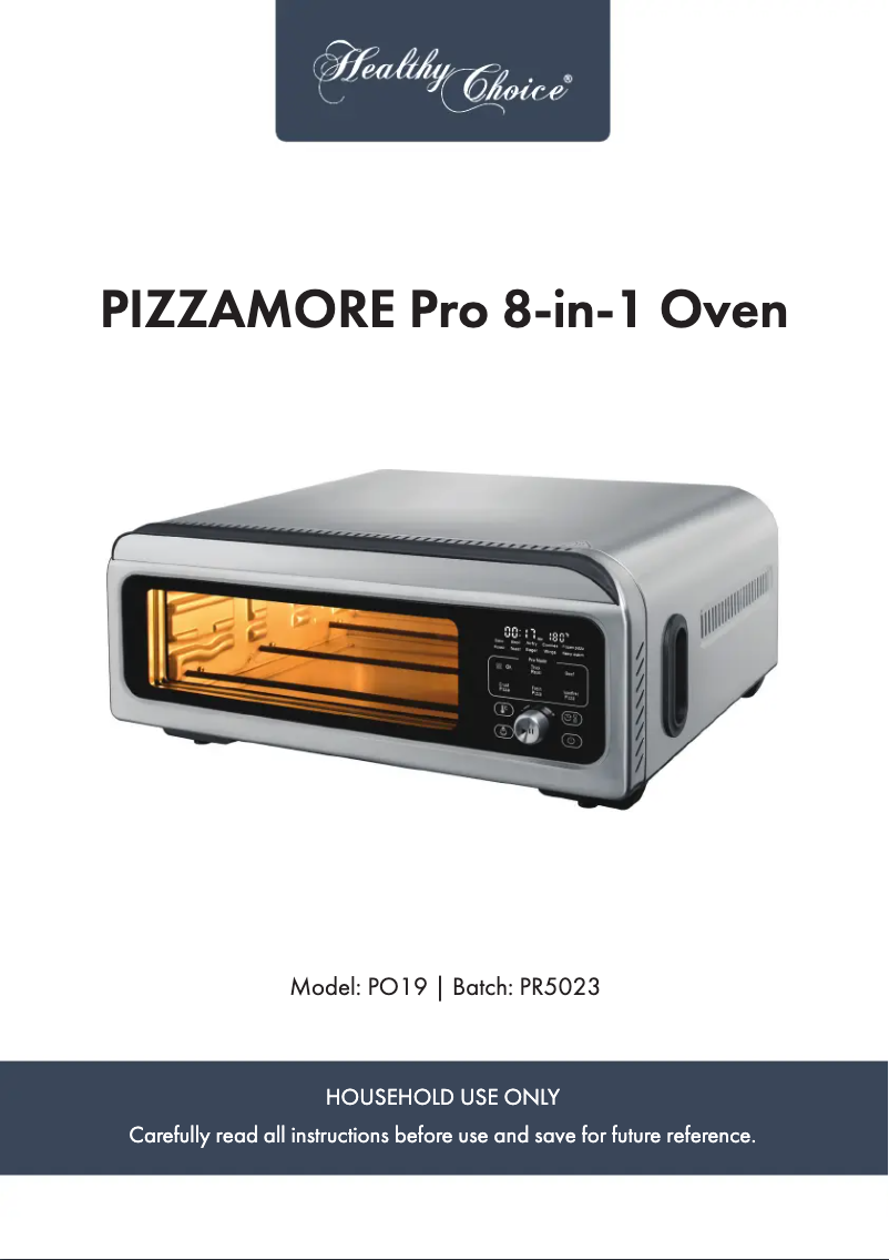 Page n°1 - Manuel utilisateur Healthy Choice PO19