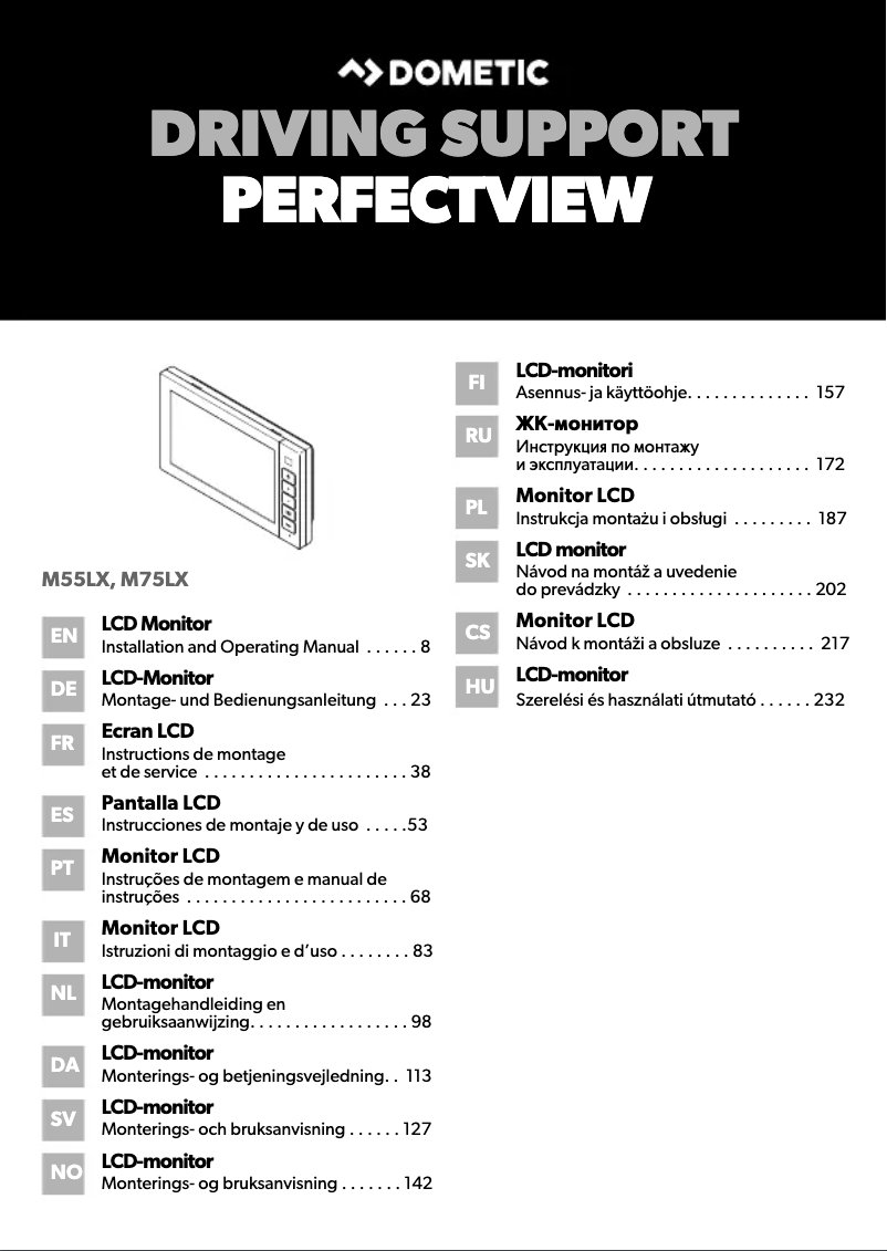 Página 1 del manual Manual de usuario Dometic PerfectView RVS 555X