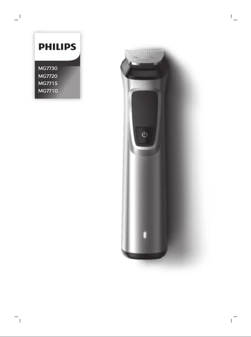 Page n°1 - Manuel utilisateur Philips Series 7000 MG7720