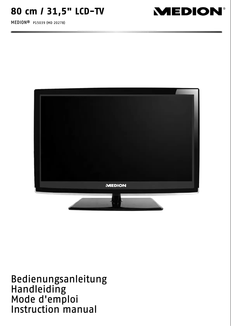 Page 1 de la notice Manuel utilisateur Medion LIFE P15039 (MD 20278)