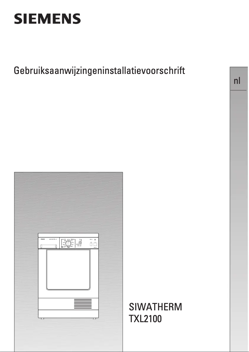 Page n°1 - Manuel utilisateur Siemens Siwatherm TXL2100