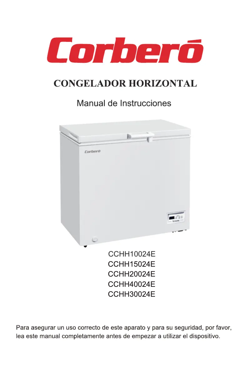 Page n°1 - Manuel utilisateur Corbero CCHH10024E