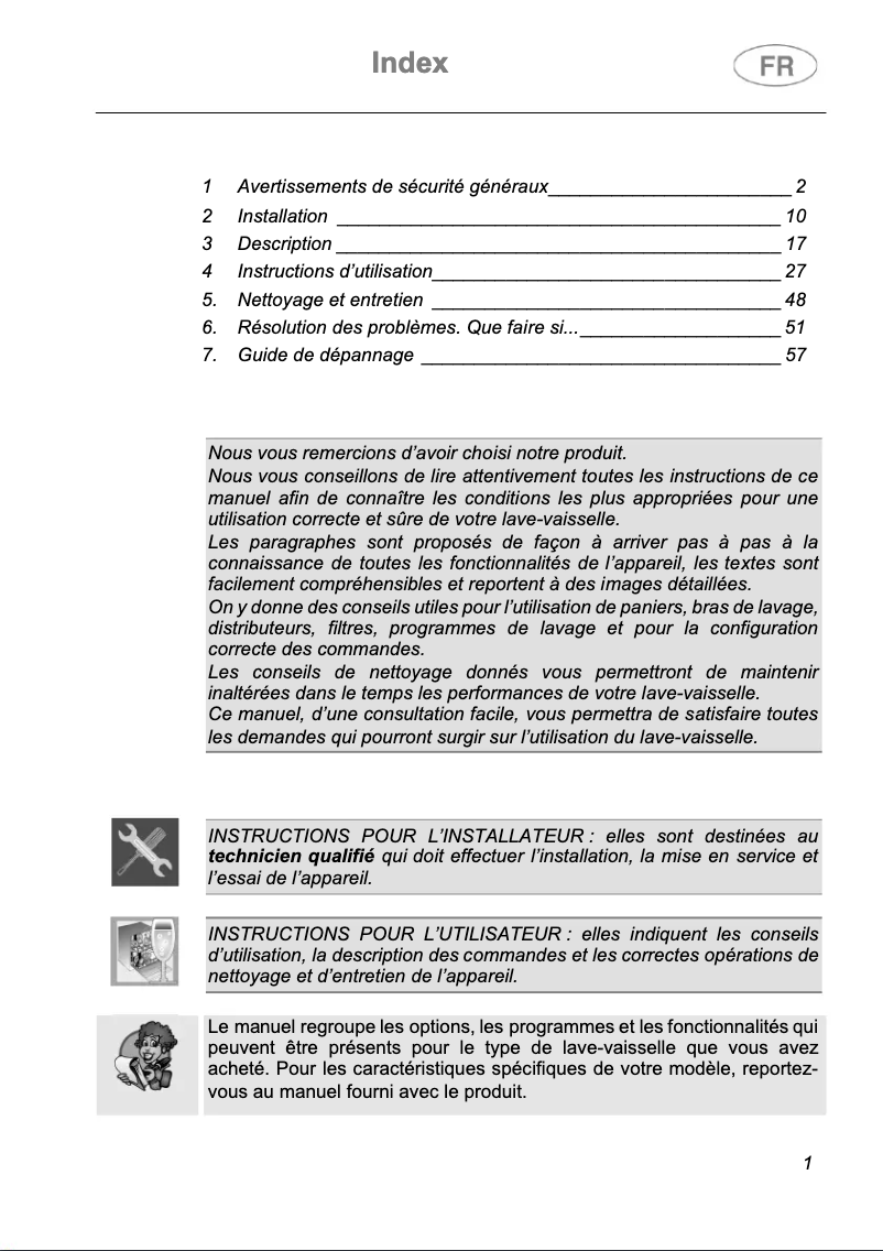 Page n°1 - Mode d'emploi Smeg STL62324LFR1