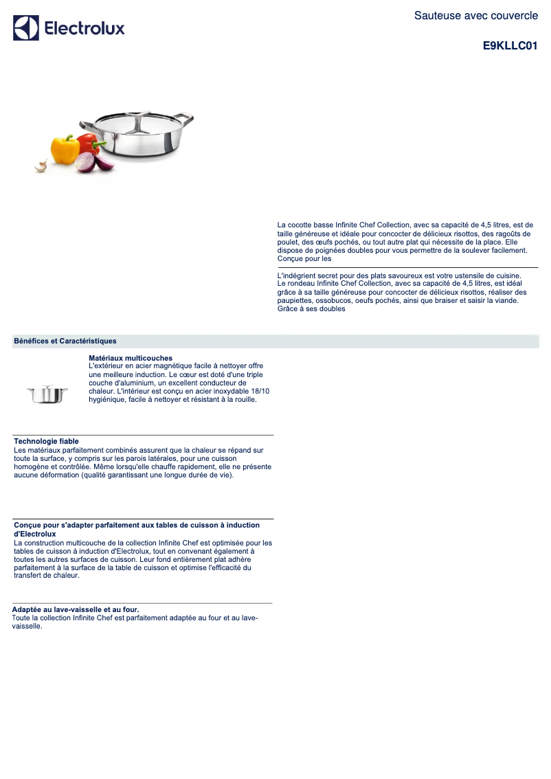 Image de la première page du manuel de l'appareil E9KLLC01