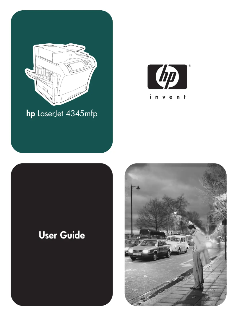 Image de la première page du manuel de l'appareil LaserJet 4345xs mfp