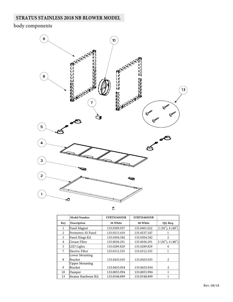 Page 1 de la notice Mode d'emploi Faber STRTIS48SSNB