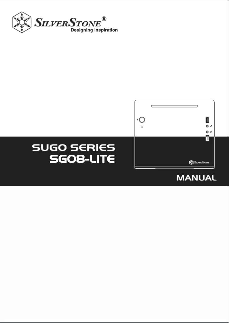 Page 1 de la notice Manuel utilisateur Silverstone Sugo SG08-Lite
