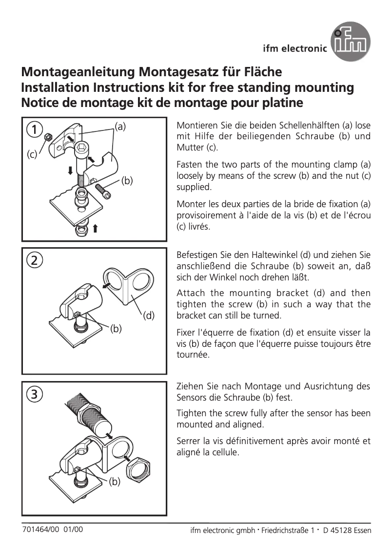 Page 1 de la notice Manuel utilisateur IFM E20718