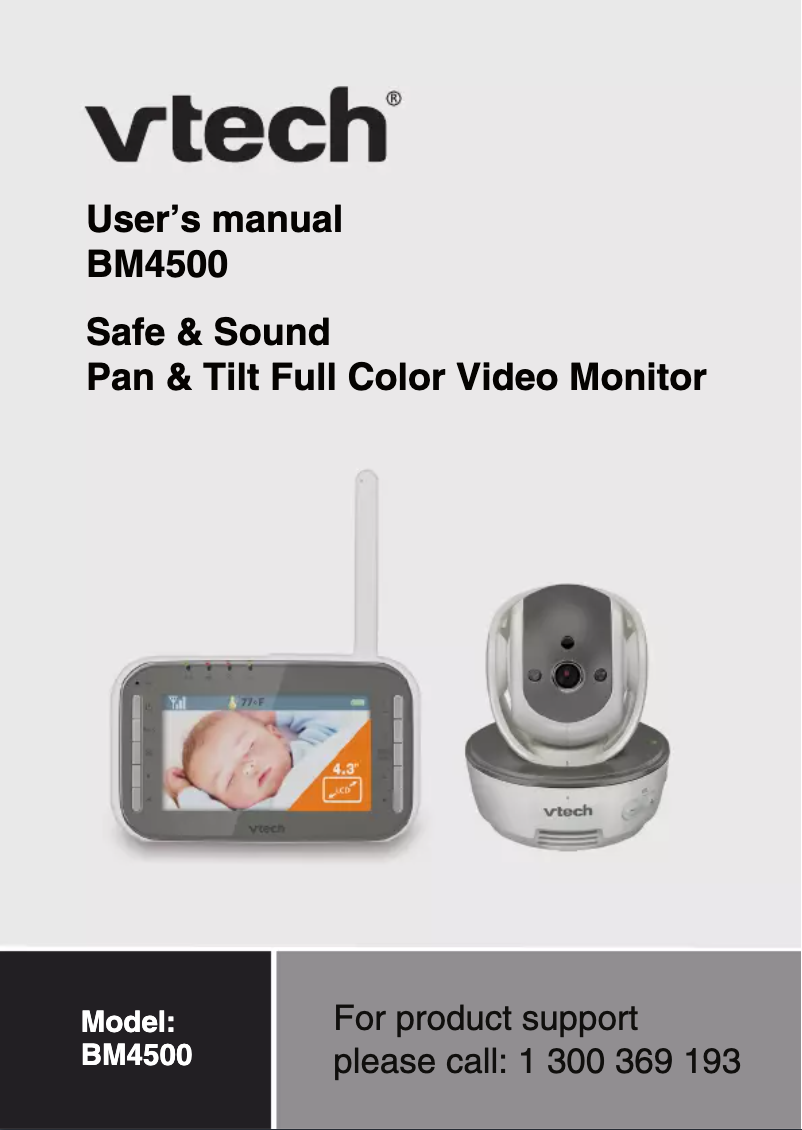 Image de la première page du manuel de l'appareil BM4500