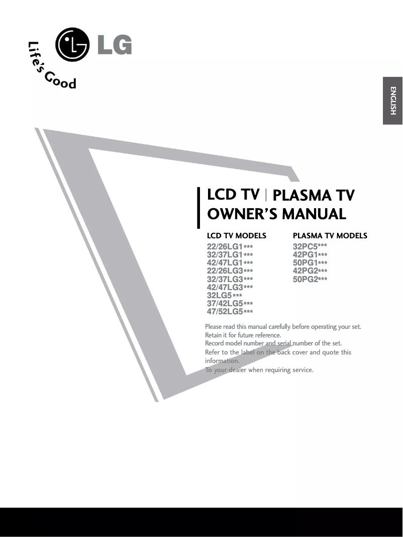 Página 1 del manual Manual de usuario LG 5250FR