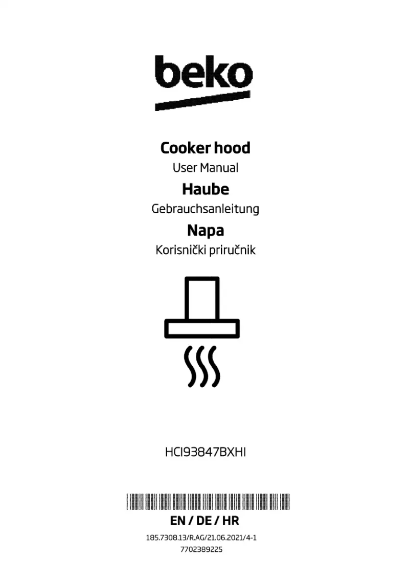 Page n°1 - Manuel utilisateur Beko HCI93847BXHI