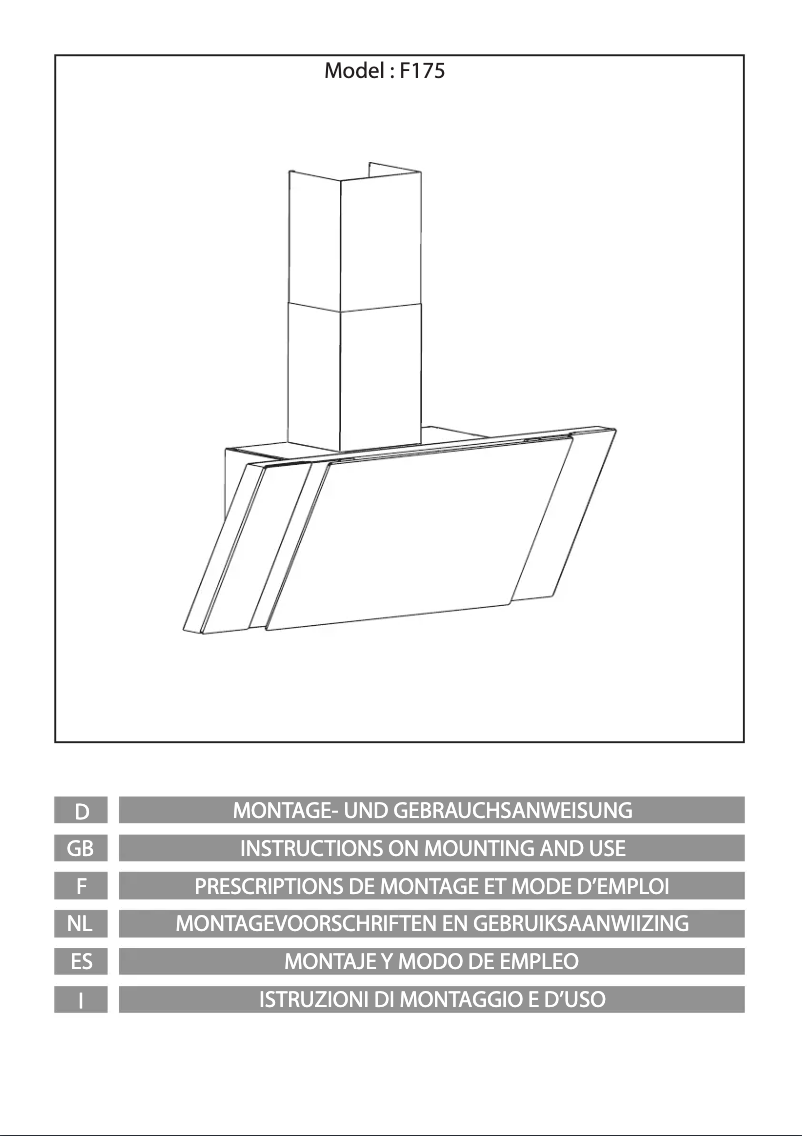 Page 1 de la notice Manuel utilisateur Airforce F175