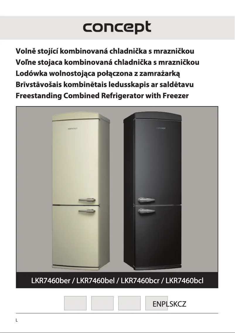 Page 1 de la notice Manuel utilisateur Concept Retro LKR7460BCR