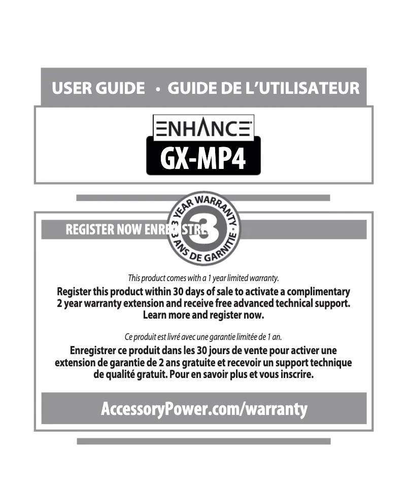 Page n°1 - Manuel utilisateur Accessory Power Infiltrate