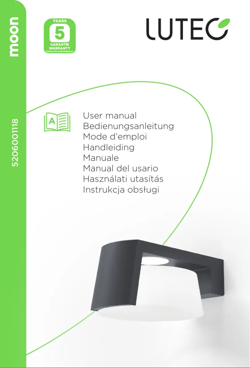 Page n°1 - Manuel utilisateur Lutec Moon