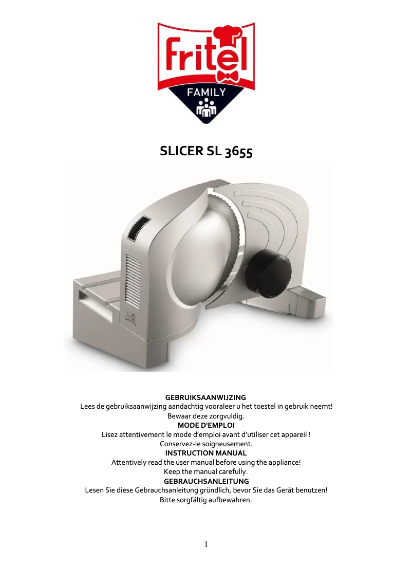 Image de la première page du manuel de l'appareil SL 3655